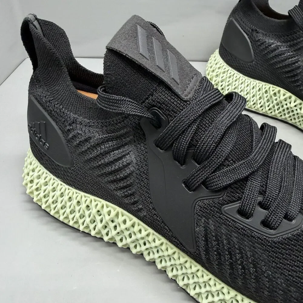 Adidas Alphaedge 4D Parley Black Green Running Shoes Men’s Size 7.5 EF3453